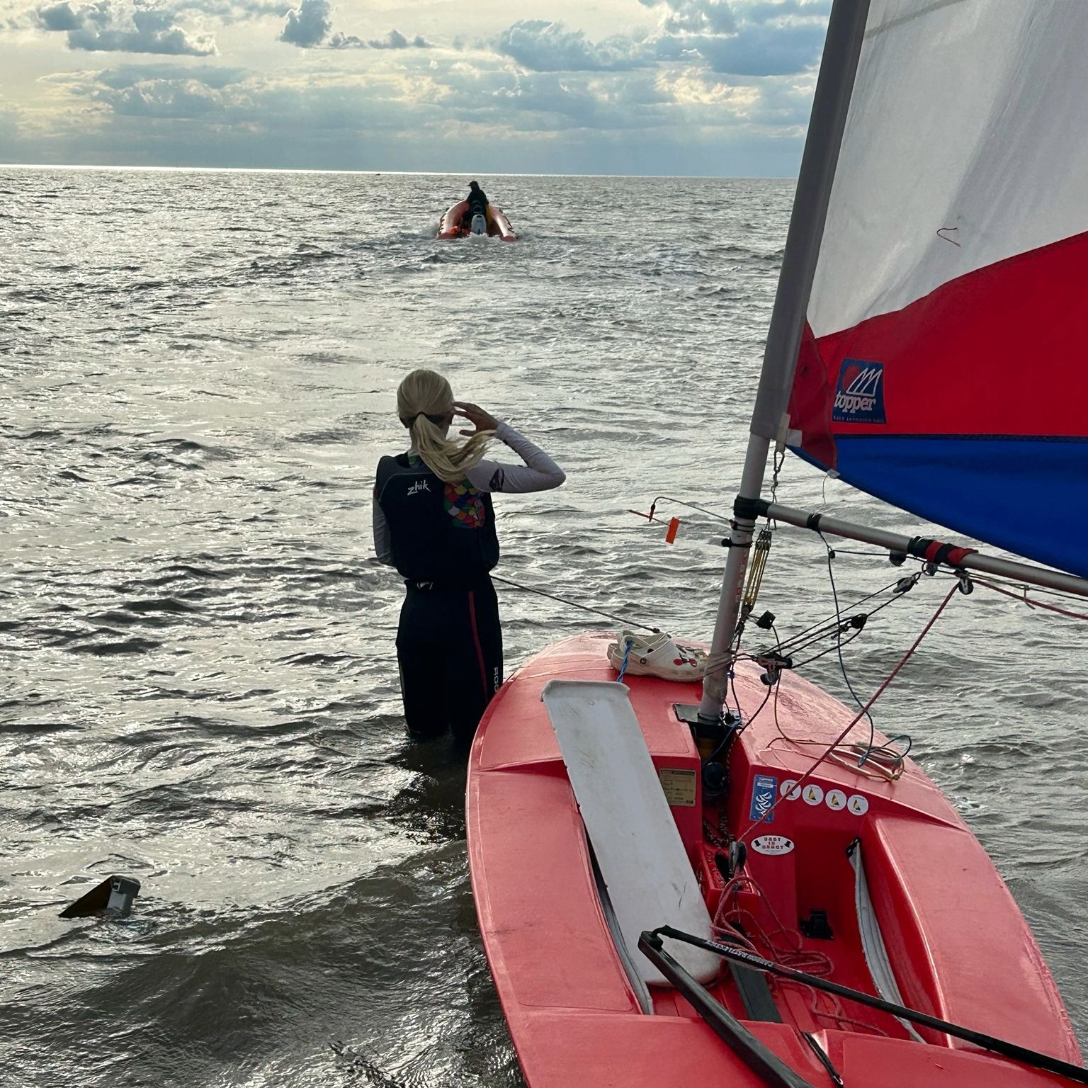 Faith preparing to sail